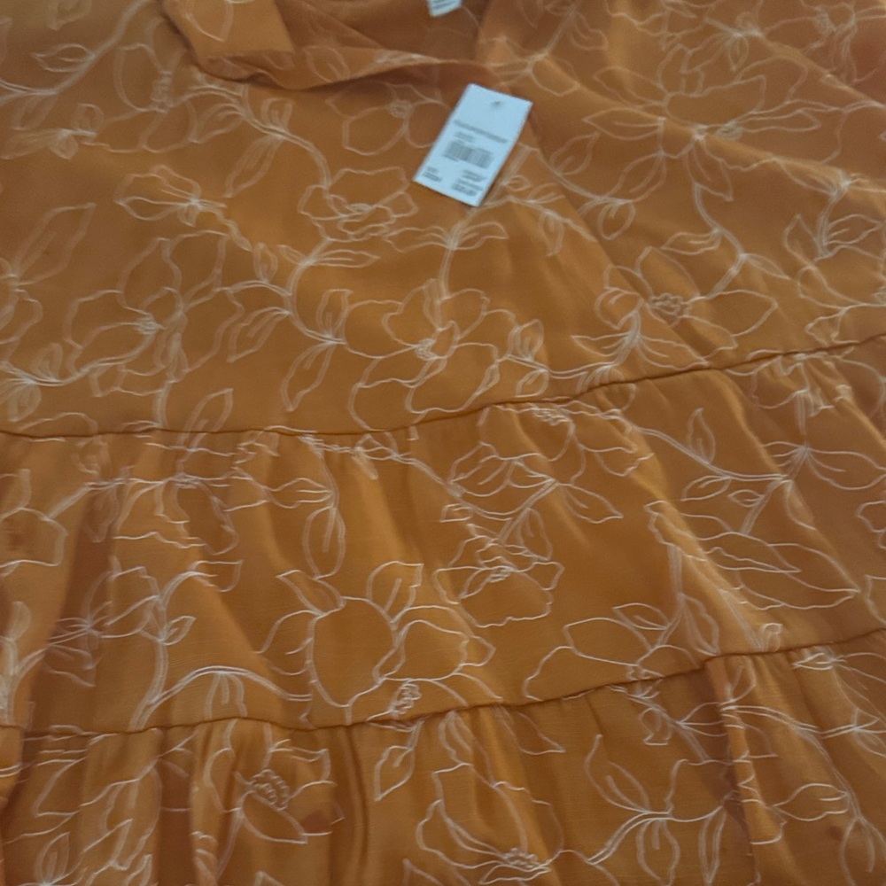 Cato Orange Floral Blouse